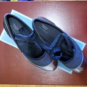 Black and Metallic Ballet Shoes